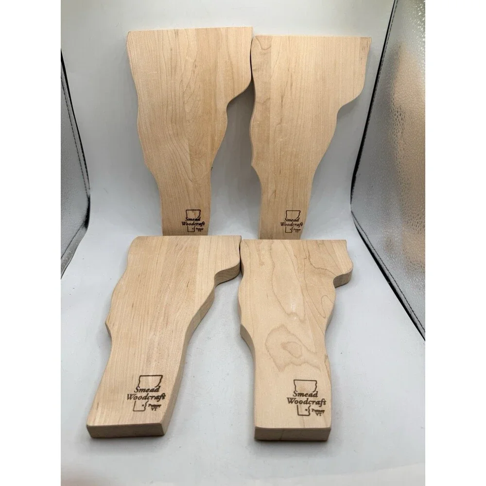 Lot Of 4 : NEW Smead Woodcraft Putney Vermont State Of VT Wooden Cutting Boards